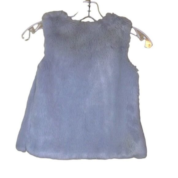 Edgehill Collection Furry Vest Grayish 6/6X - Picture 2 of 4